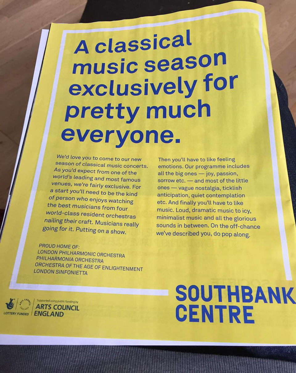Southbank Centre ad